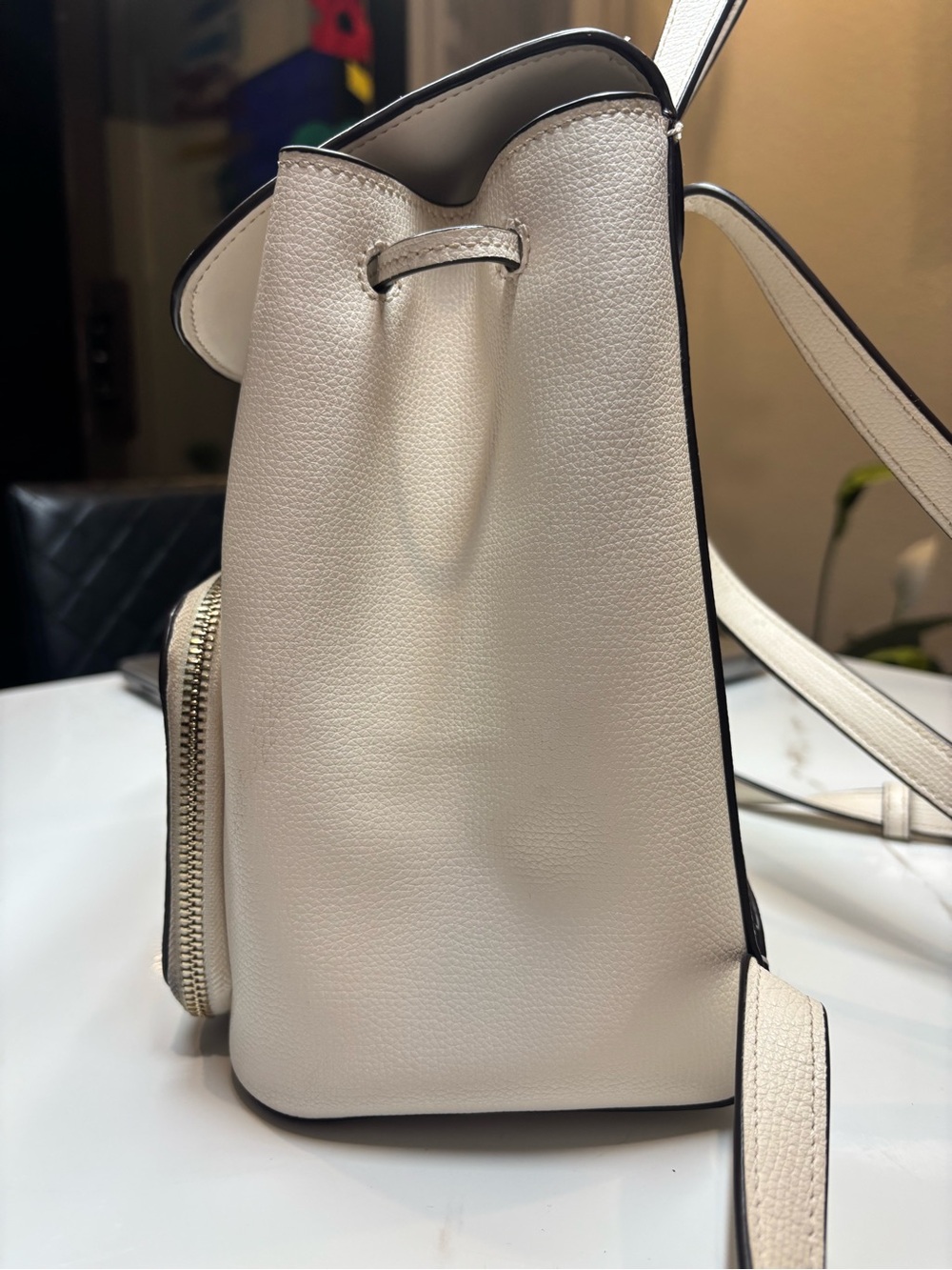 kate spade White Pebbled Leather Mini Backpack - Picture 2 of 4